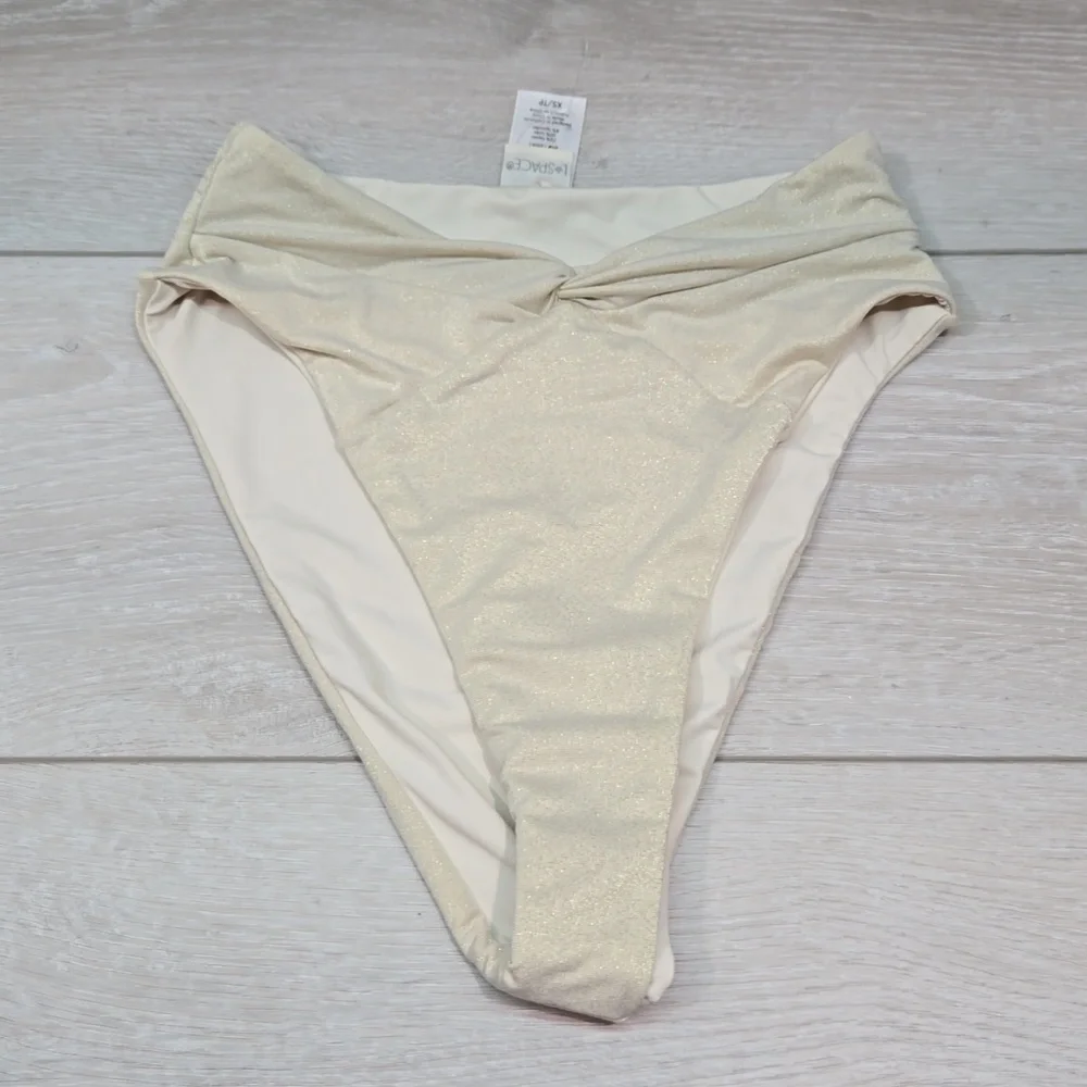 NWOT L Space Women Anthropologie Bitsy Cut Swim bottom Sz XS